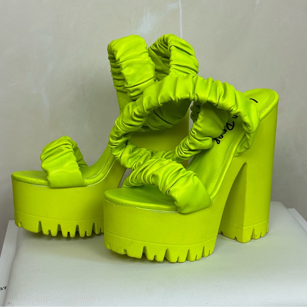 Lemon Drop by Privileged, Yellow Ingra Platform Heels
